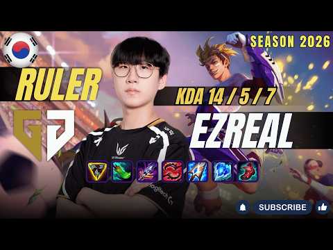 GEN Ruler EZREAL vs SIVIR ADC - Patch 26.4 KR Ranked | lolrec
