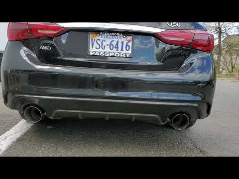 2016-2020 Infiniti Q50 3.0t GReddy Catback exhaust w/ AMS lower downpipes