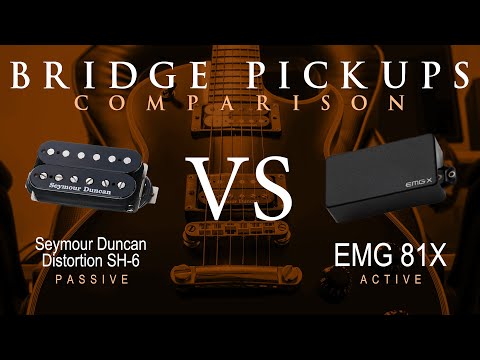 Seymour Duncan DISTORTION SH-6 vs EMG 81X - Bridge Pickup Guitar Tone Comparison Demo