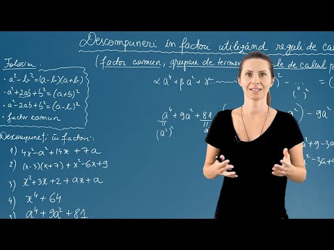 Exerciții Descompuneri în factori – Clasa a VIII-a