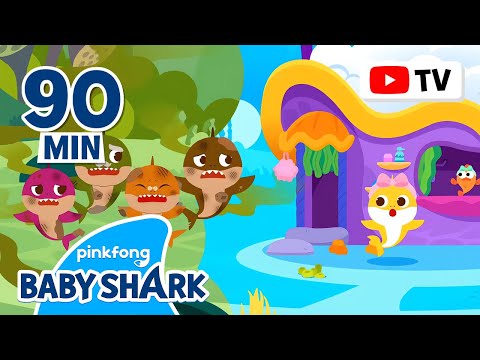 🤢EWW, What's That Smell? Baby Shark Bath is Open! | +Compilation | Best on TV | Baby Shark Official