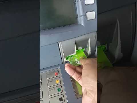 insert card into BSP ATM machine #ncd #pom #png #bsp #atm
