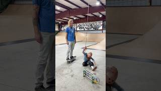 When you don’t want to do your skateboard lesson, just become the slipperiest person alive #skate