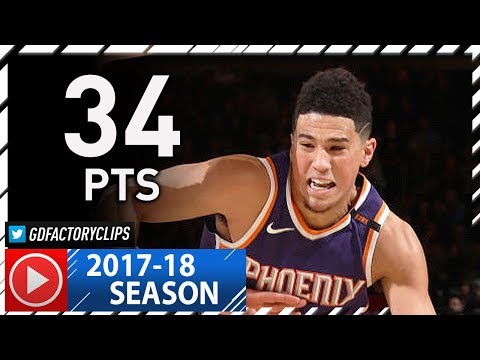 Devin Booker Full Highlights vs Knicks (2017.11.03) - 34 Pts