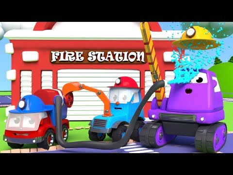 FRIENDS ON WHEELS EP 38 - MIGHTY MACHINES FIREFIGHTERS IN ACTION