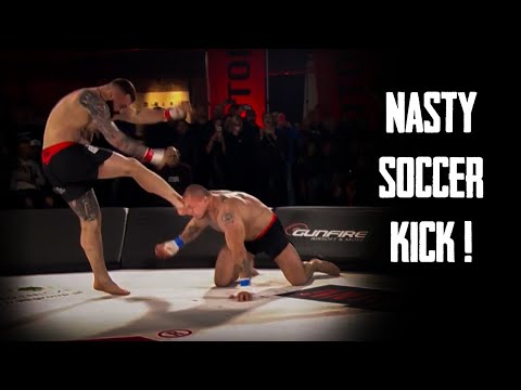 Best KO's and Soccer Kicks in Bare Knuckle MMA WOTORE !