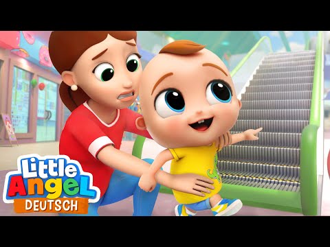 Die Rolltreppe | Im Einkaufszentrum | Little Angel Deutsch - Kinderlieder