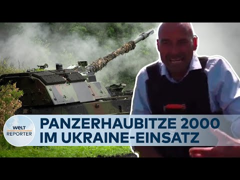 UKRAINE-KRIEG: Panzerhaubitze 2000 - Deutsche Artilleriegeschütze decken Russen ein | WELT Reporter