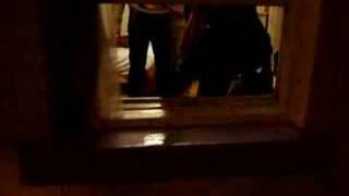 Marie, Laura & Kelly Climbing Through The Window!