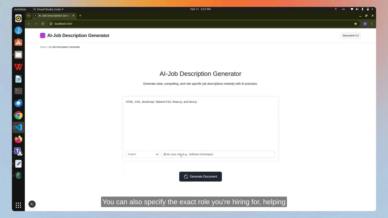 AI Job Description Generator | Create Professional JDs with AI