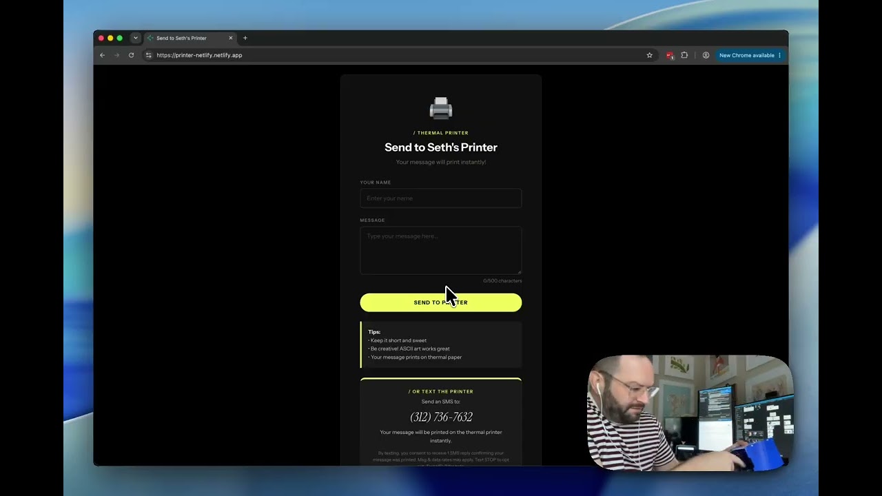 Video thumbnail for Internet-Connected Thermal Desk Printer