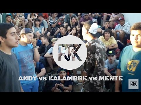 ANDY vs KALAMBRE vs MENTE - 8vos Fecha 7 (Temporada 2018) - RapubliK y Freestyle Session
