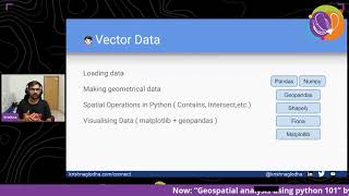 Download the video "FOSS4G - Geospatial analysis using python 101"