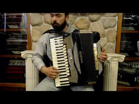 4027 - Black Hohner Gola Piano Accordion LMMM 41 120 $5999