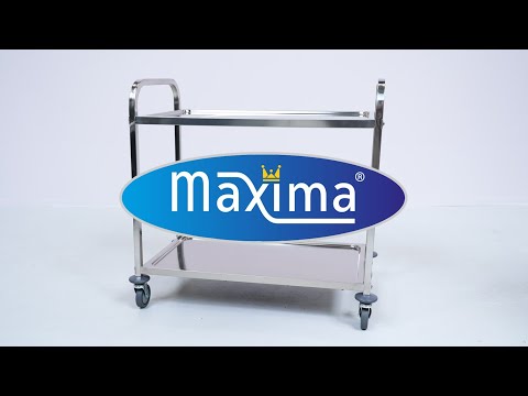 Maxima Gastro Servierwagen Edelstahl - 2 Regale