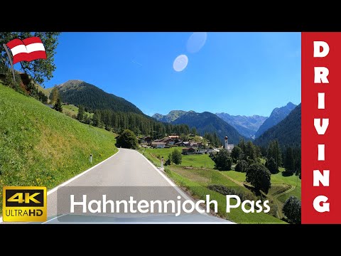 Driving in Austria 24: Hahntennjoch mountain pass (From Lechtal to Imst) 4K 60fps