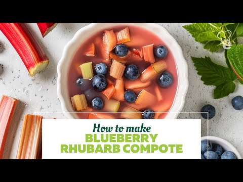 Blueberry Rhubarb Compote Recipe | Easy Fruit Topping