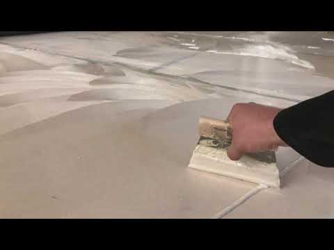 Tanzteppich Verlegung