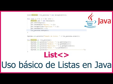 Uso básico de Listas en Java