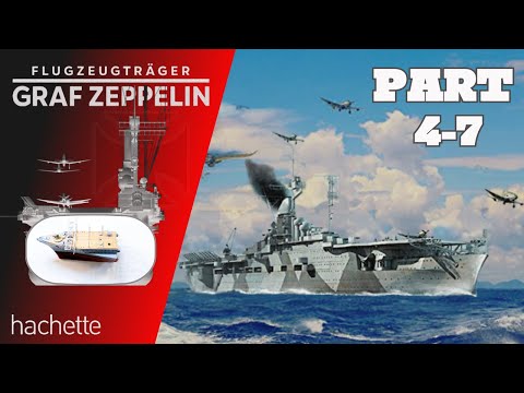 Hachette Graf Zeppelin Part 4-7 Tragstreben Ankerspill und Rumpfteile