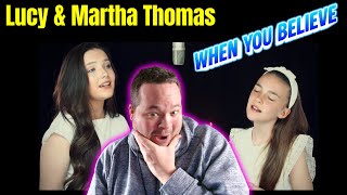 Download lagu When You Believe - Sister Duet - Lucy & Martha Thomas - Hawkeye Reactions - INSANE DUO! mp3