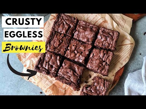 Youtube's BEST Eggless Chocolate Brownie Recipe with cocoa powder