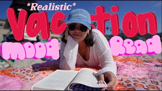 mood reading while on vacation!👙🌸✨ *very realistic* | a cozy, non-spoiler, travel reading vlog!