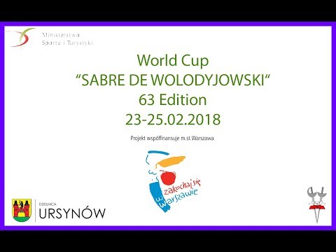 2018 Men's Sabre World Cup Warsaw T64 - T16 - Piste Blue