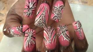 SIMPLE EXOTIC DIAMOND NAILS PART 2