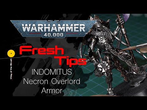 Painting Warhammer 40K INDOMITUS Necron Overlord Fresh Tips 4K Tutorial