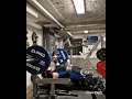 140kg bench Press 8 reps for 5 sets with close grip - legs up