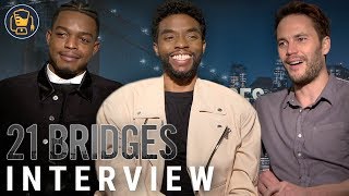 Chadwick Boseman, Taylor Kitsch and More | 21 Bridges Cast Interview video