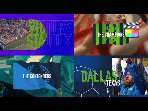 Football Event Modular Template for Final Cut Pro — MotionVFX