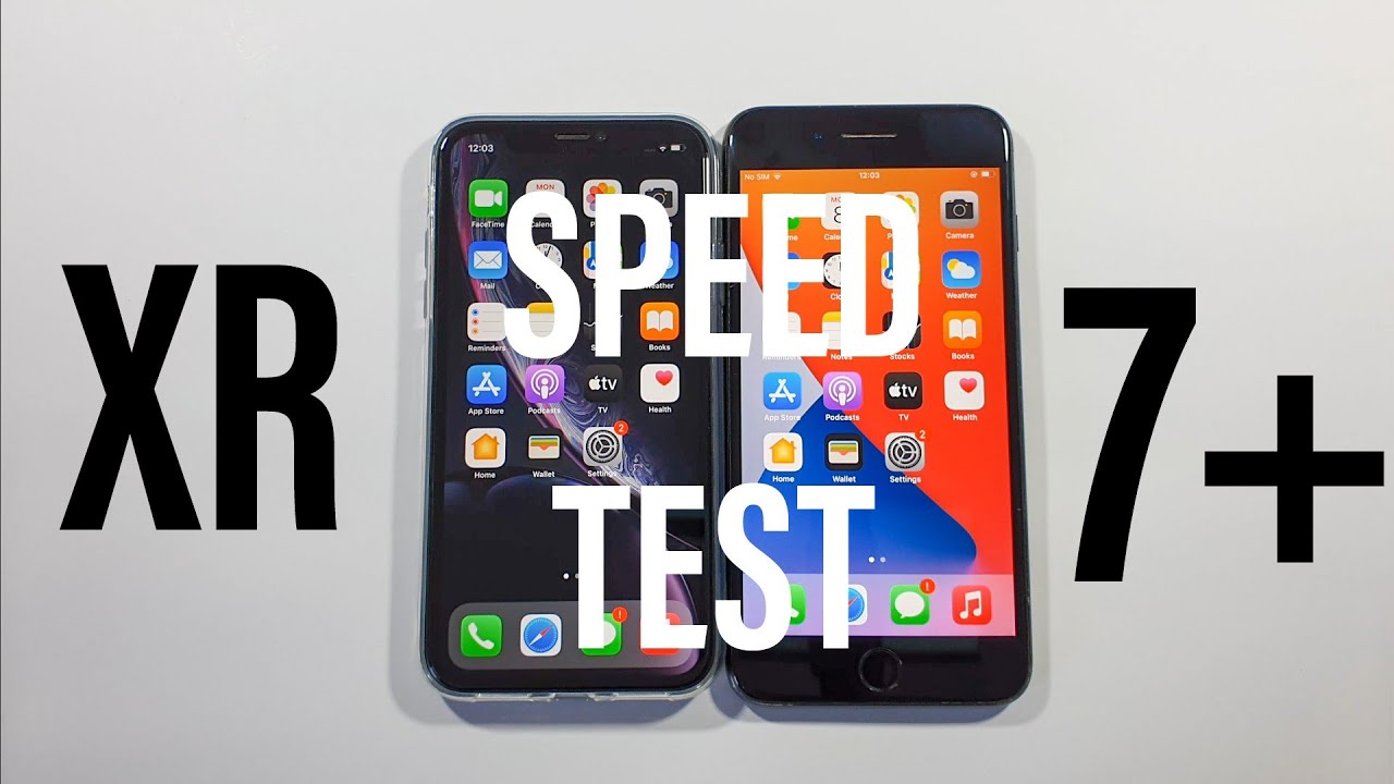 Iphone XR vs Iphone 7 Plus Speed Test