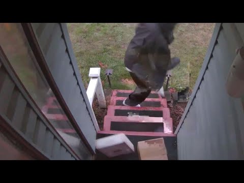 Homeowner Sets Up Booby Trap for Porch Pirates Stealing Packages
