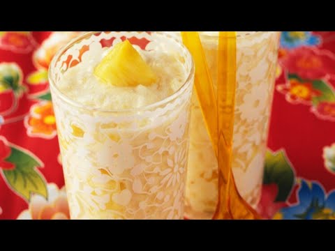 Recette : Dessert de mousse à l'ananas à la mexicaine