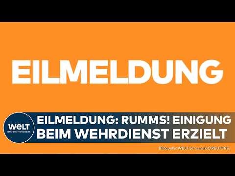 Video Thumbnail: EILMELDUNG: SPD und Union einigen sich beim Thema Wehrdienst! Flächendeckende Musterung soll kommen