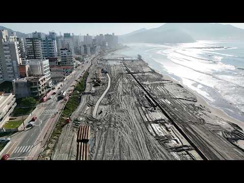 Obras de alargamento da Praia do Gravatá - Navegantes - SC / 26-07-2026 09:15h