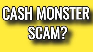 CASH MONSTER SCAM OR LEGIT? cashmonster.co REVIEW Payment Proof?