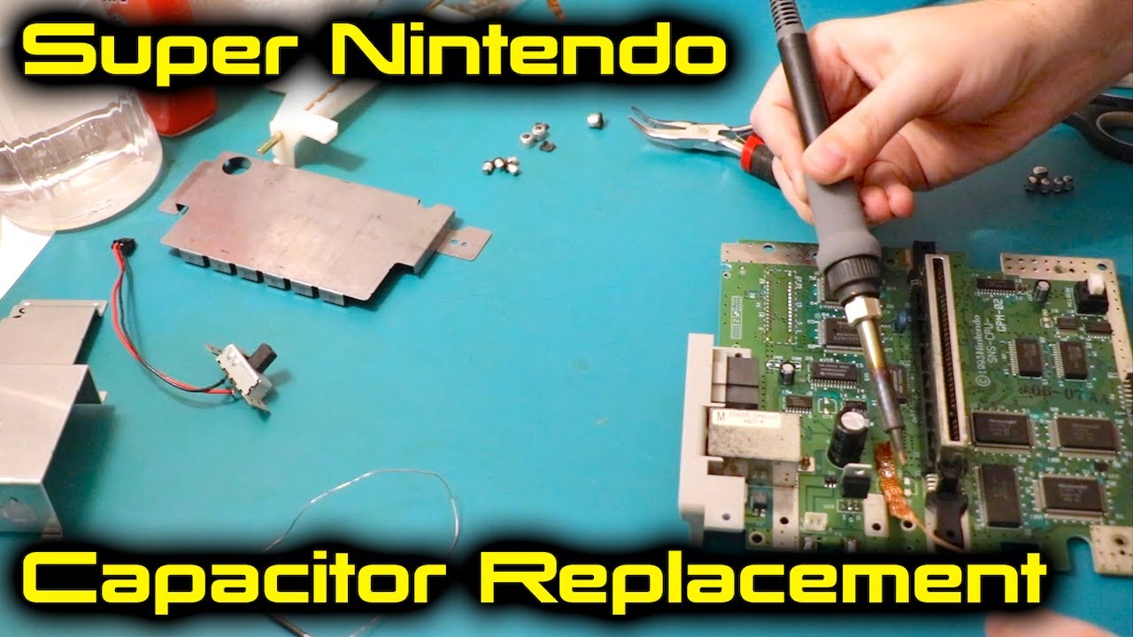 Super Nintendo (SNES) Electrolytic SMD Capacitor Replacement