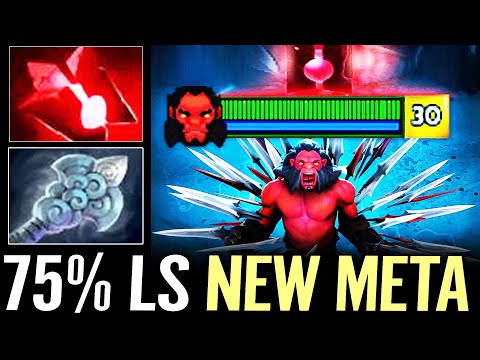 AXE Bloodstone + Wind Waker NEW META Offlane — MAX 75% Spell Lifesteal Dota 2 Pro