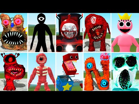 ALPHABET LORE VS BOXY BOO VS CHOO CHOO CHARLES VS ROBLOX RAINBOW FRIENDS DOORS in GARRY'S MOD PART 2
