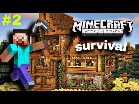 Alex Minecraft - Minecraft PE Survival Series Day 2 || Minecraft Survival Gameplay #minecraftsurvival