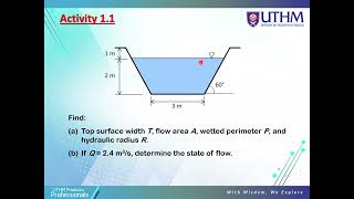 1 - OPEN CHANNEL FLOW   (HYDRAULIC)