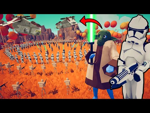 TABS Clone Wars Invasion of GEONOSIS! - Totally Accurate Battle Simulator: Star Wars Mod