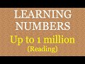 MATHS Reading Numbers Up To 1 Million