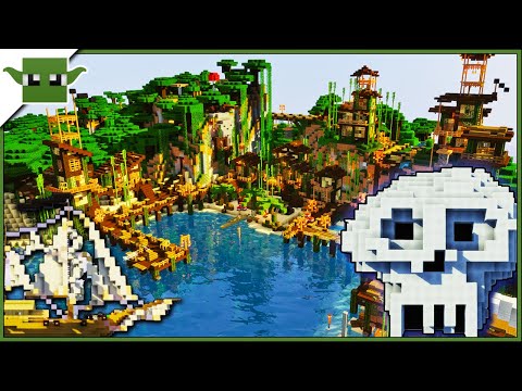 Minecraft PIRATE ISLAND | Transformation TIMELAPSE