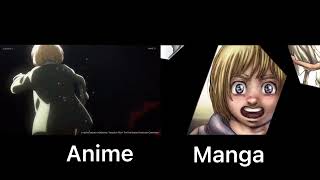 Anime VS Manga Attack on Titan 進撃の巨人