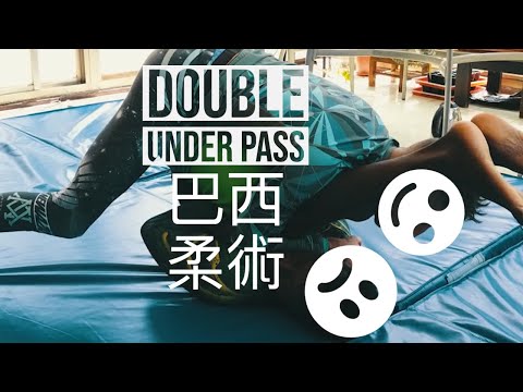 how to pass the guard with a double under pass 巴西柔術過保 （雙下過) Tahric Finn and Marshall Stamper