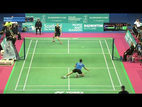 Badminton - Vladimir Malkov vs Dieter Domke (MS, R32) - Scottish Open 2015